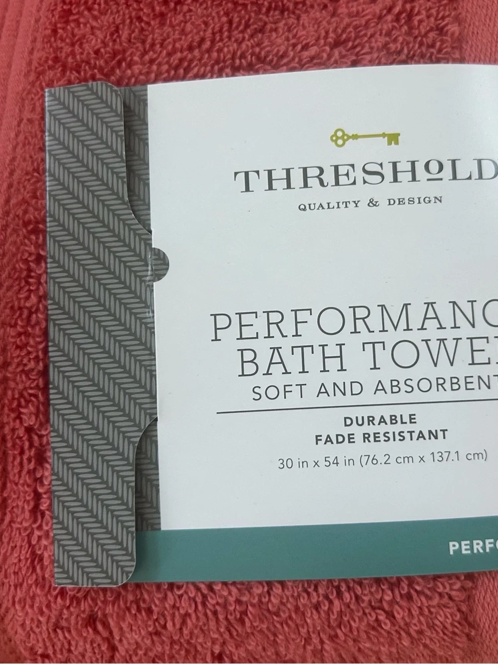 Threshold Performance Set of Two Bath & Hand Towels in Divine Red